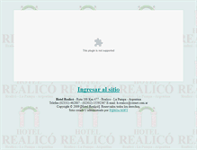 Tablet Screenshot of hotelrealico.com